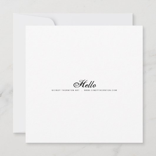 Hallo - Mini Print (Rückseite)