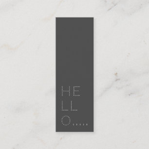 Hallo minimalist Dots Mini Visitenkarte