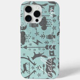 Hallo Mint Leinen Bär Fuchs Muster iPhone 6 Plus Case-Mate iPhone Hülle