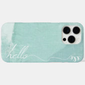 Hallo Mint Leinen Muster iPhone 7 Plus Case-Mate iPhone Hülle (Rückseite (Horizontal))