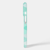 Hallo Mint Leinen Muster iPhone 7 Plus Case-Mate iPhone Hülle (Rückseite / Links)