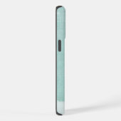Hallo Mint Linen Muster iPhone 6 Plus Hülle (Rechte Seite)