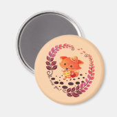 Hallo, Miss Fox! Magnet (Vorderseite/Rückseite)