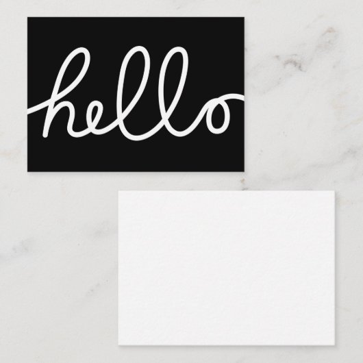 Hallo Mitteilungskarte (Vorne/Hinten)