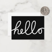 Hallo Mitteilungskarte (Vorderseite/Rückseite Beispiel)