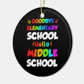 Hallo Mittelschule Abschluss Grundschule Keramik Ornament (Links)