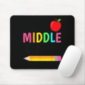 Hallo Mittelschule Zurück zur Schule Erster Tag Mousepad (Mit Mouse)