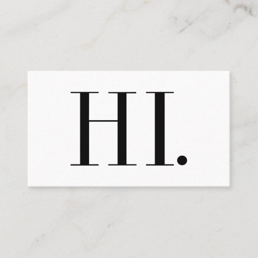 Hallo Mode-Chic Visitenkarte (Vorderseite)