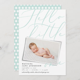 Hallo moderne 1-Foto-Aquakulturtypografie Ankündigung