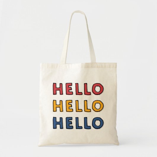 Hallo ! Moderne, Coole Tote-Tasche Tragetasche (Vorne)