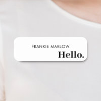 Hallo  | Moderner, schlichter weißer Minimalwert