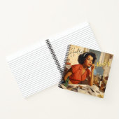 Hallo Montag Vintager Glamour Beauty Notizblock (Innenseite)