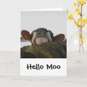 Hallo Moo Karte (Gelbe Blume)