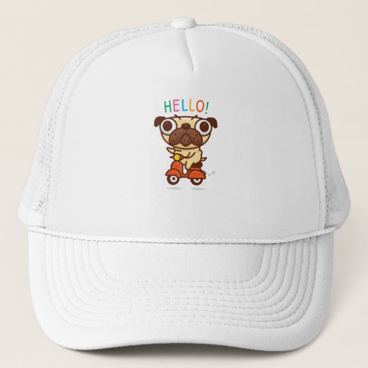 Hallo Mops Truckerkappe (Vorderseite)