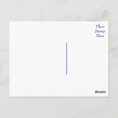 Hallo Mops Welpe Hund Gruß Postkarte (Rückseite)