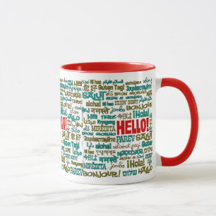 Hallo (multi Sprach) Tasse