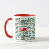 Hallo (multi Sprach) Tasse (Links)