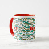 Hallo (multi Sprach) Tasse (Vorderseite Links)