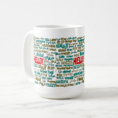 Hallo (multi Sprach) Tasse (Vorderseite Links)