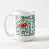 Hallo (multi Sprach) Tasse (Links)