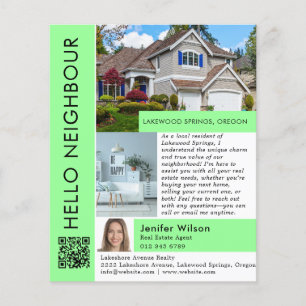 Hallo Nachbar Immobilienmarketing Flyer