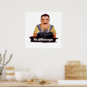 Hallo Nachbarin Poster (Küche)