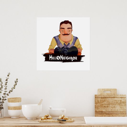 Hallo Nachbarin Poster (Küche)