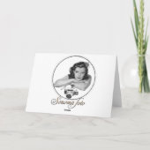 HALLO ! Naher Aufstieg eines seltsamen Frettchens Karte (Rückseite)