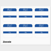 Hallo Name Tag Sticker Abzeichen Funny Party Spaß (Blatt)