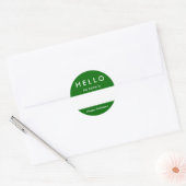 Hallo Name Tag Sticker Farbe und Nachricht anpasse (Umschlag)