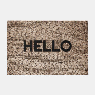 Hallo Natürliche Textur Design Fußmatte