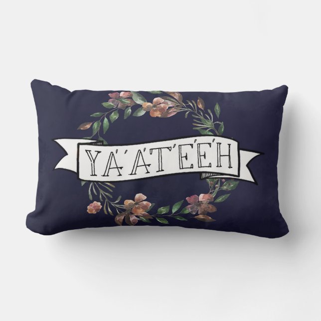 Hallo! Navajo-Gruß Lendenkissen (Vorderseite)