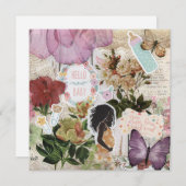 Hallo neues Baby! Babydusche Flat Grußkarte (Vorne/Hinten)