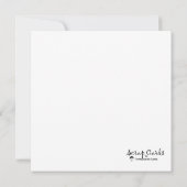 Hallo neues Baby! Babydusche Flat Grußkarte (Rückseite)