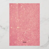 Hallo Neues Jahr Folien Feiertagskarte (Rückseite)