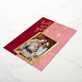 Hallo Neues Jahr Folien Feiertagskarte (Gedreht)