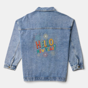 Hallo Neues Jahr Jeansjacke