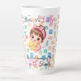 Hallo neuester Familienmitglied Muster Katze indiv Milchtasse