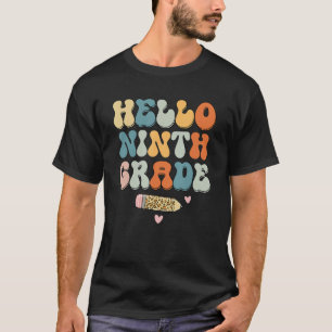 Hallo Neunter Dozent Lehrer zurück zur Schule Vint T-Shirt