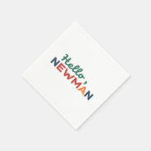 "Hallo, Newman." Serviette (Ecke)