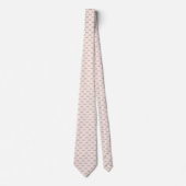 Hallo Niedlich Blush Pink & Grey Girly Retro Cursi Krawatte (Vorderseite)