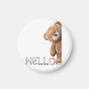 Hallo Niedlich Brown Teddy Bear Magnet