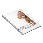Hallo Niedlich Brown Teddy Bear Notizblock (Rechte Seite)