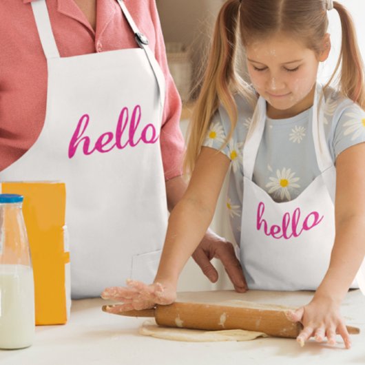 Hallo Niedlich Colorful Hallo Kinderschürze