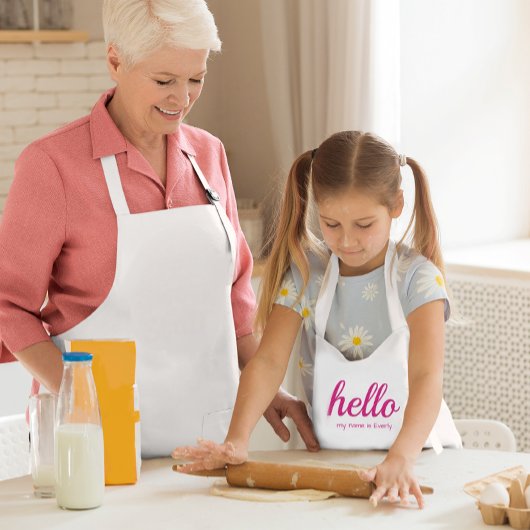 Hallo Niedlich Colorful Hallo Kinderschürze