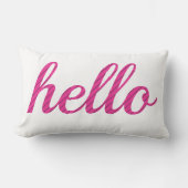Hallo Niedlich Colorful Hallo Lendenkissen (Vorderseite)