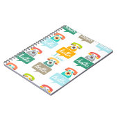 Hallo Niedlich Colorful Hallo Notizblock (Linke Seite)