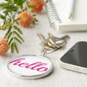 Hallo Niedlich Colorful Hallo Schlüsselanhänger (Seite)