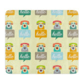 Hallo Niedlich Colorful Hallo Schneidebrett (Vorderseite)