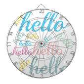 Hallo Niedlich farbige Hallengeschenke Dartscheibe (vorne)